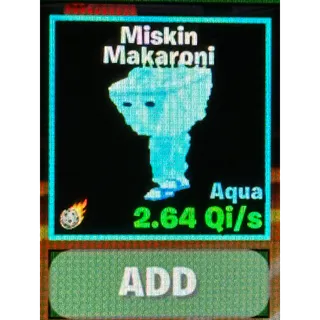 MISKIN MAKARONI AQUA + TRAIT