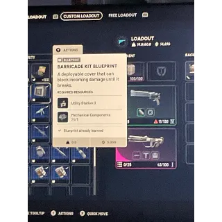 Barricade kit blueprint,