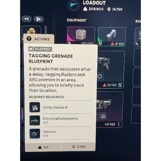 Tagging grenade blueprint 