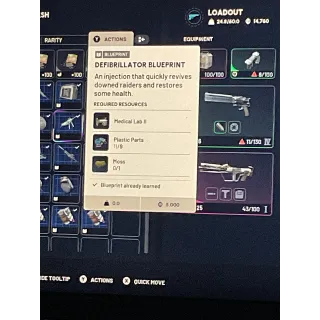 Defibrillator blueprint