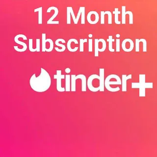 Tinder Plus - 12 Months Subscription Key | Instant Delivery