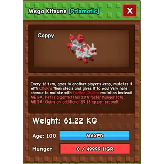 HUGE Mega Red Kitsune (61.22KG)