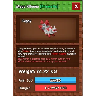 HUGE Mega Red Kitsune (61.22KG)