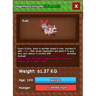 HUGE Mega Red Kitsune (61.37KG)