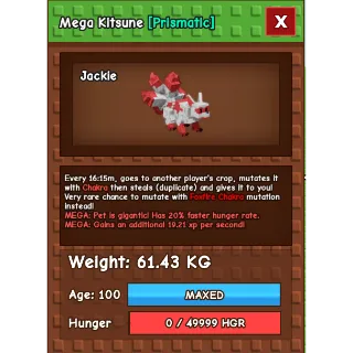 HUGE Mega Red Kitsune (61.43KG)