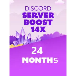 x14 Boost Discord server for 24 Months