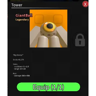 Ball Tower Defense Giant Ball