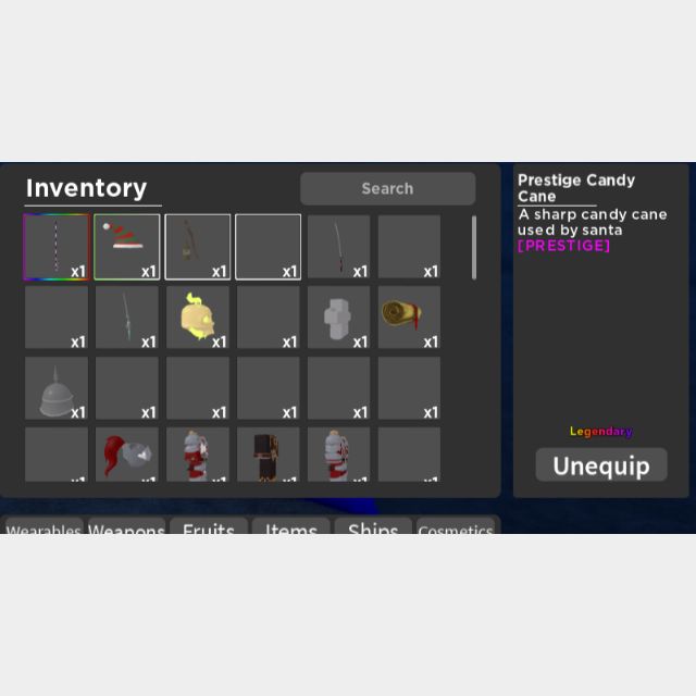 Weapon GPO Prestige Candy Cane Game Items Gameflip