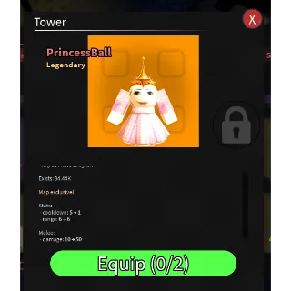 Ball Tower Defense Princess Ball