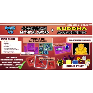 Blox Fruit Account {AWAKEN BUDDHA + 