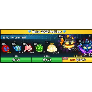 Blox Fruits - 50x Winter 2025 Fruit