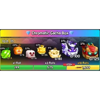 blox fruits - Chromatic Gacha Box 50x Rolls [8,495R] **CHEAPEST**
