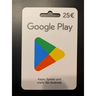 €25.00 EUR Google Play