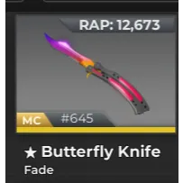  MC Butterfly Knfie Fade - BloxStrik
