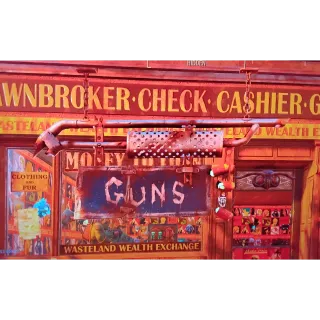 Highway towns gun sign