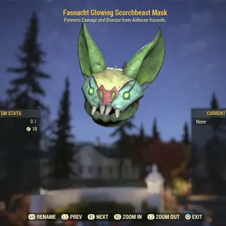 Xbox glowing scorchbeast mask
