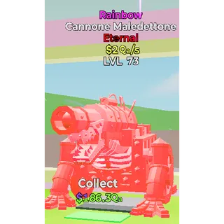 🌈 Rainbow Cannone Maledettone (Eternal) - LVL 73 - $2Qa/s | Steal the Brainrot