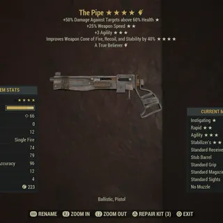 The Pipe + Mods (NEW Rare Weapon)