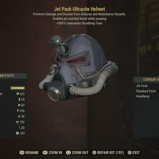 Jet Pack Ultracite Helmet (Max Lvl 50)