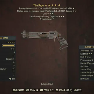 The Pipe + Mods (NEW Rare Weapon)