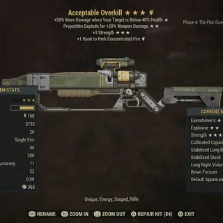 Acceptable Overkill