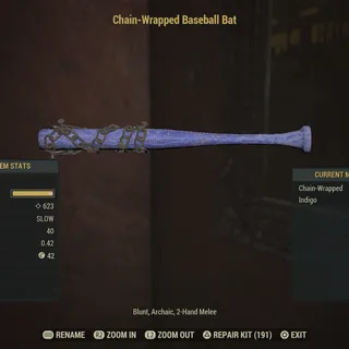 Rare Baseball Bat SET (All 3 Lvl 45)