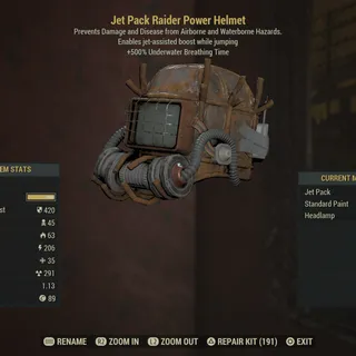 Jet Pack Raider Power Helmet