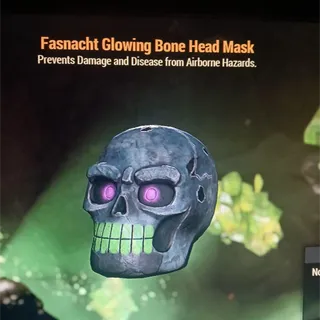 Glowing Bone Head Mask