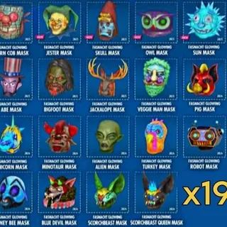 19 Glowing Mask Bundle