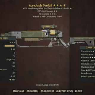 Acceptable Overkill