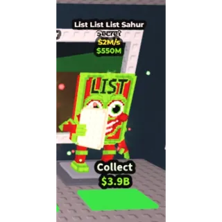 List list list sahur - steal a brainrot