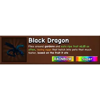 RAINBOW BLACK DRAGON -GROW A GARDEN2