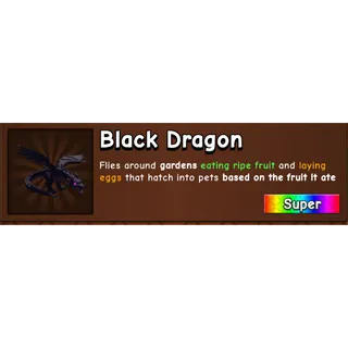 BLACK DRAGON - GROW A GARDEN 2 / GAG2