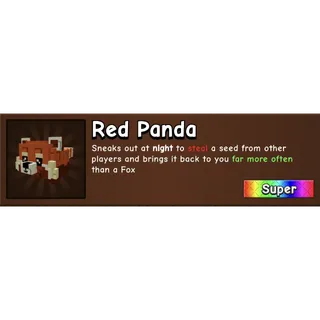 RED PANDA - GROW A GARDEN 2 / GAG2