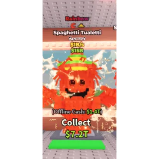 Rainbow spaghetti tualetti 1b/s - steal a brainrot