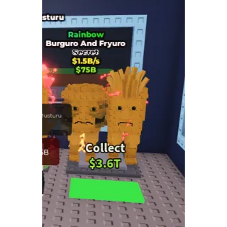 RAINBOW BURGURO AND FRYURO 1.5B/S - STEAL A BRAINROT / SAB