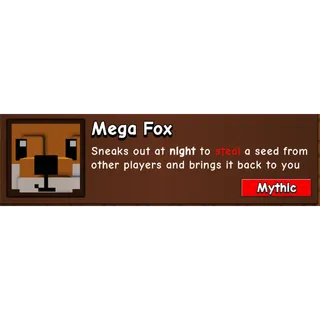 MEGA FOX - GROW A GARDEN 2 / GAG2