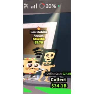 Los mobilis 132 m/s - steal a brainrot