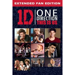 One Direction: This Is Us (Extended Fan Edition) (Movies Anywhere)