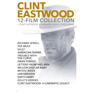 Clint Eastwood 12-Movie + Series Bundle (4K/HD Movies Anywhere)