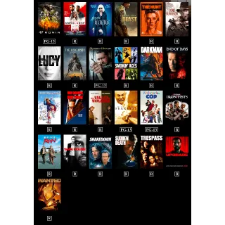 Universal: 25 Action Movies Bundle (4K/HD Movies Anywhere)