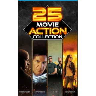 25 Movie Action Collection (4K/HD Movies Anywhere)