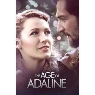 The Age of Adaline (Vudu/iTunes/Google) Instant Delivery!