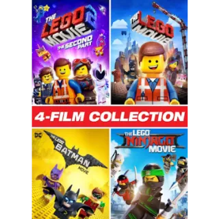 Lego Movies 4-Film Collection (4K Movies Anywhere)