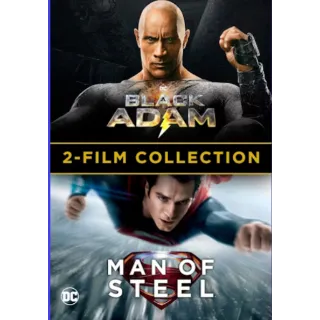 Black Adam/Man Of Steel 2-Film (4K Movies Anywhere)