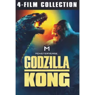 Godzilla/Kong 4-Film Collection (4K Movies Anywhere)