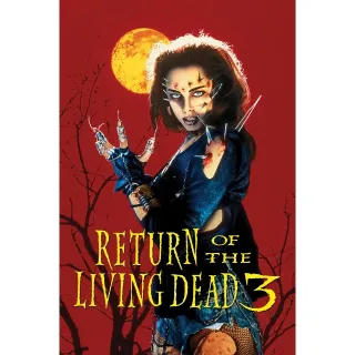 Return of the Living Dead III (Vudu) Instant Delivery!