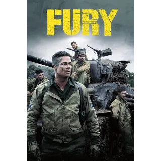Fury (4K Movies Anywhere) Instant Delivery!