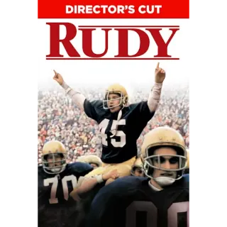 Rudy (Director's Cut) (4K Movies Anywhere) Instant Delivery!