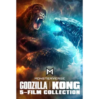 Godzilla/Kong 5-film Collection (4K Movies Anywhere)